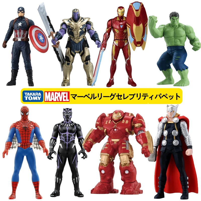 Giappone Originale Takara Tomy Tomica Marvel Figure Groot Deadpool Thor Odinson Captain America Black Panther Figure In Metallo Giocattoli
