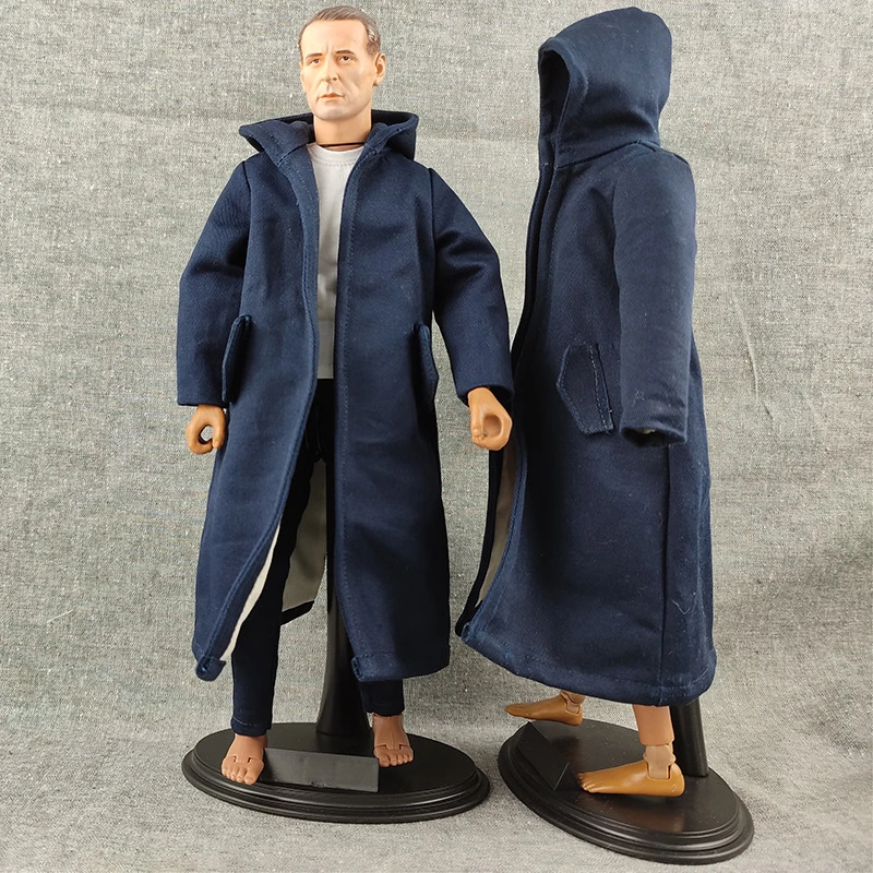 1/6 Fashion Figure Accessory Hooded Trend Classic Detective Windbreaker