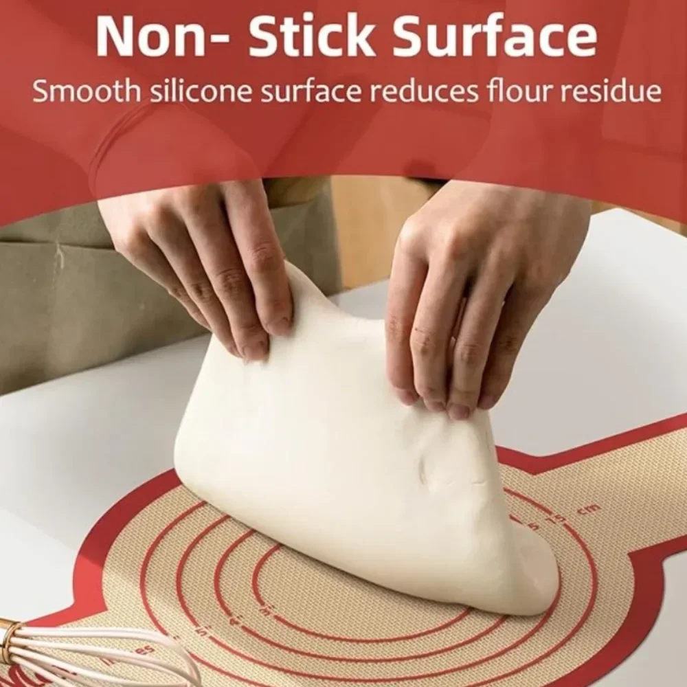Silicone Baking Mat Kneading Pad Bread Sling With Long Handles Non-Stick Dough Mat Pizza Cake Dough Maker Kitchen Toolsbakeware