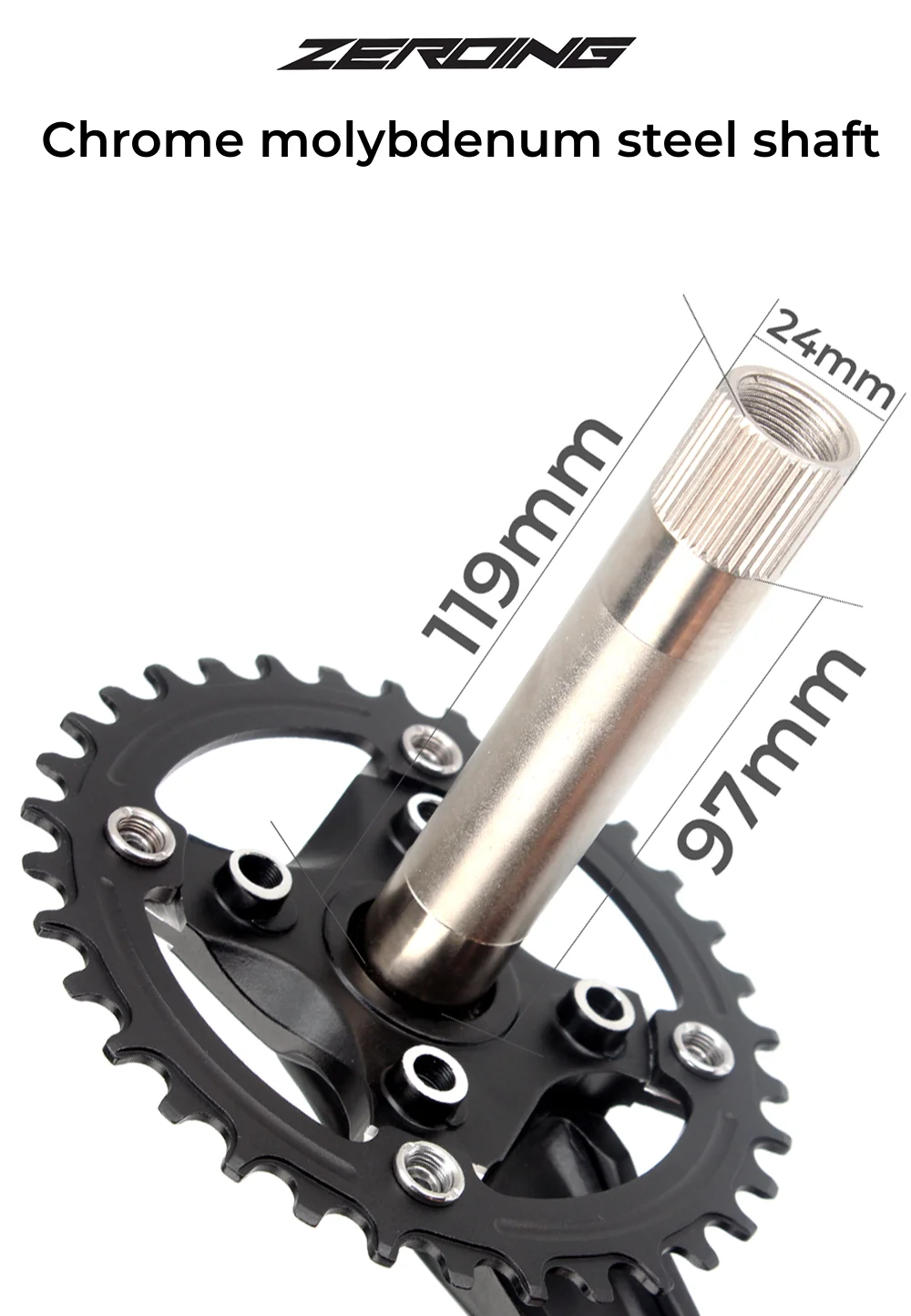 Bicycle Parts Bike Chainring, Round Oval Chainring, 32/34/36/38T