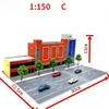 1/150 Scale Diorama Building Model City Street View Architectural Model For Guam Backdrop Display Scene Prop Model Collection 4
