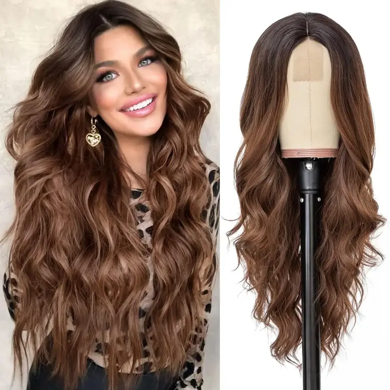 Cosplay Blonde Women's Wigs Ombre Blonde Curly Wig On Clearance Sale Glueless Pink Black Purple Wig Ladies Synthetic Wigund - Image 19