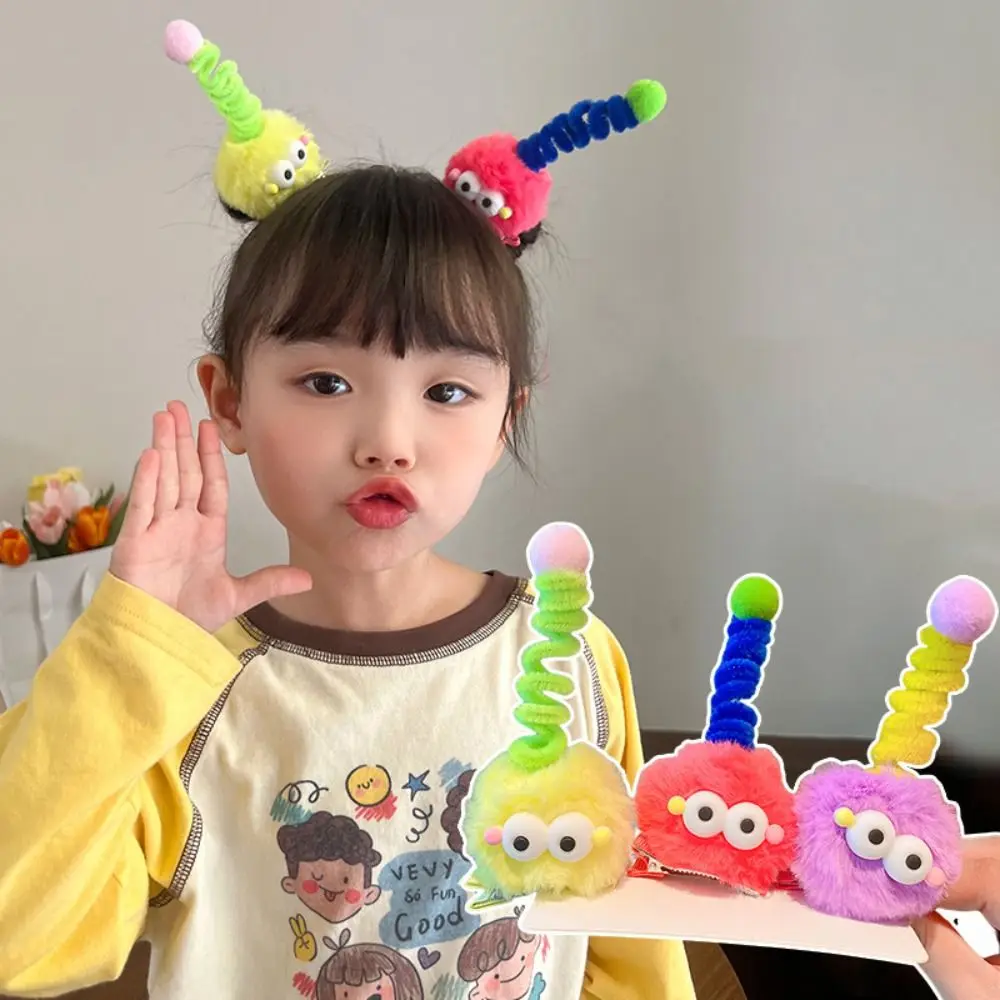 Korean Ugly Doll Plush Ball Hair Clip Duckbill Clip Women Hairpin Cute Cartoon Hair Barrettes Side Clips Hair Accessories light up wooden book nook dollhouses 3d puzzles booknook bookshelf insert diorama diy doll houses miniature bookends toys gifts