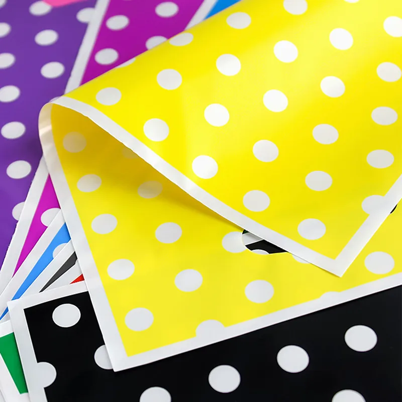 20 Stück Bedruckte Geschenktüten mit Polka Dots, Plastik-Süßigkeitentüten, Partytüten für Kinder, Jungen und Mädchen, Geburtstagsparty-Zubehör und Dekoration – Detail 5