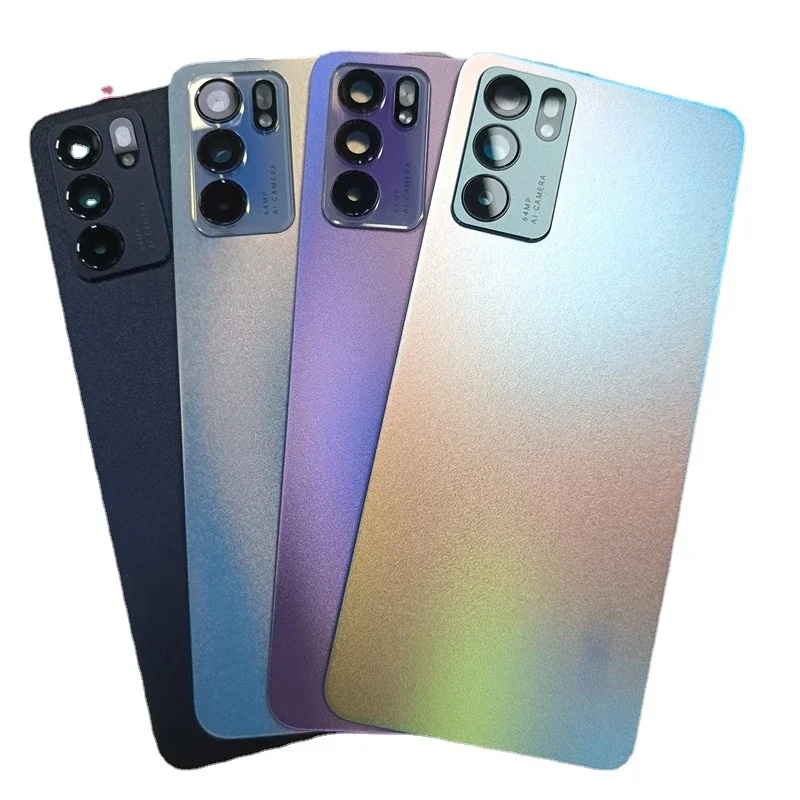 

Оригинал для OPPO Reno 6 5G задняя дверь Корпус чехол панель запасные части задняя крышка батарейного отсека задняя стеклянная крышка