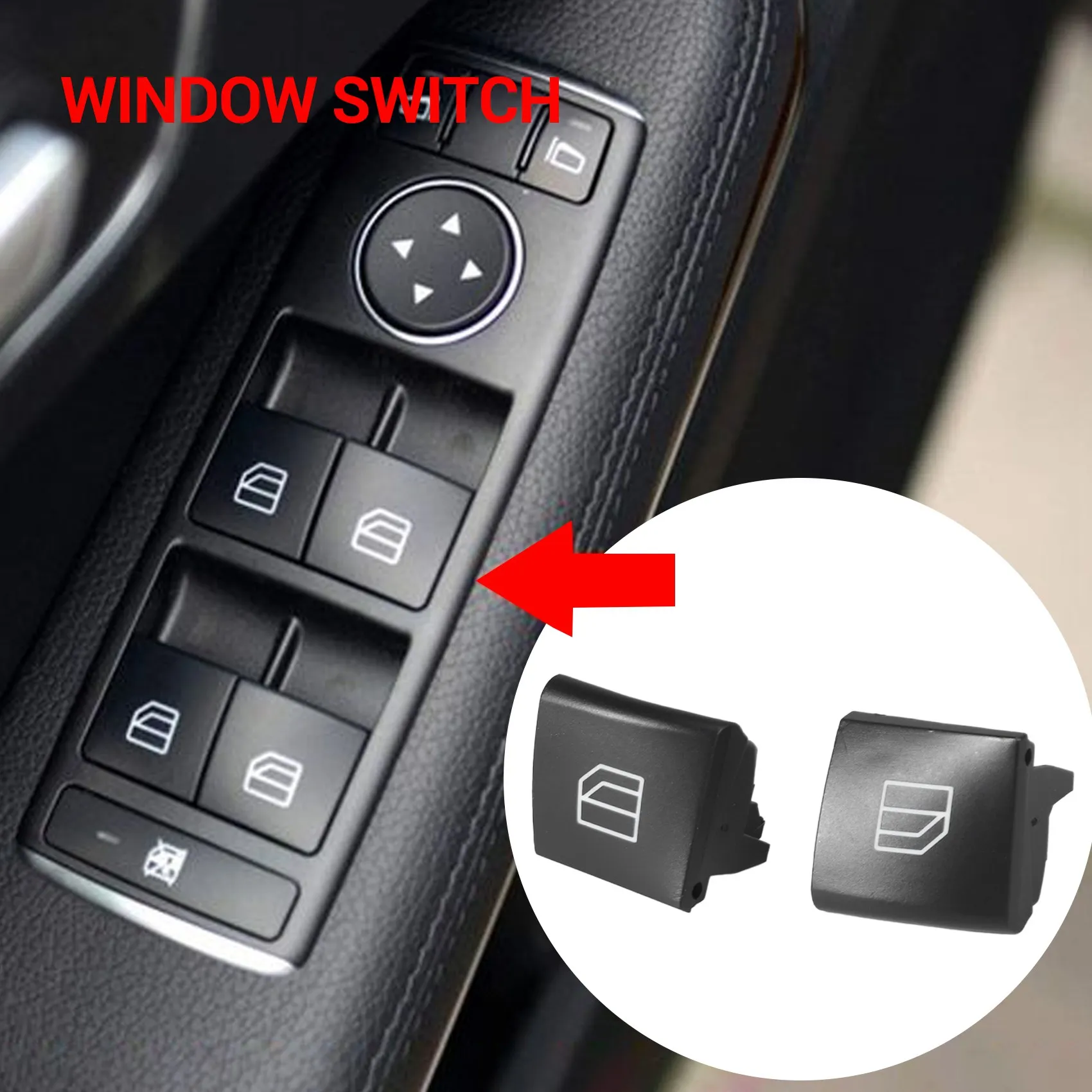 B W245 Fensterheber GEARLASSO Fensterheber-Schalter Für Mercedes A/B/ML/GL- Klasse – Links Vorne, 2004-2012 A W169 Schalter