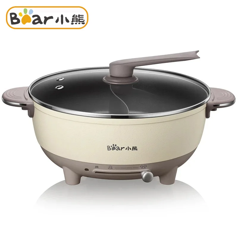 

Домашняя многофункциональная электрическая плита, горячий горшок, мини-антипригарная кухонная сковорода для лапши, приготовление яиц, пароварка, подогрев супа, сковорода для жарки, 6 л