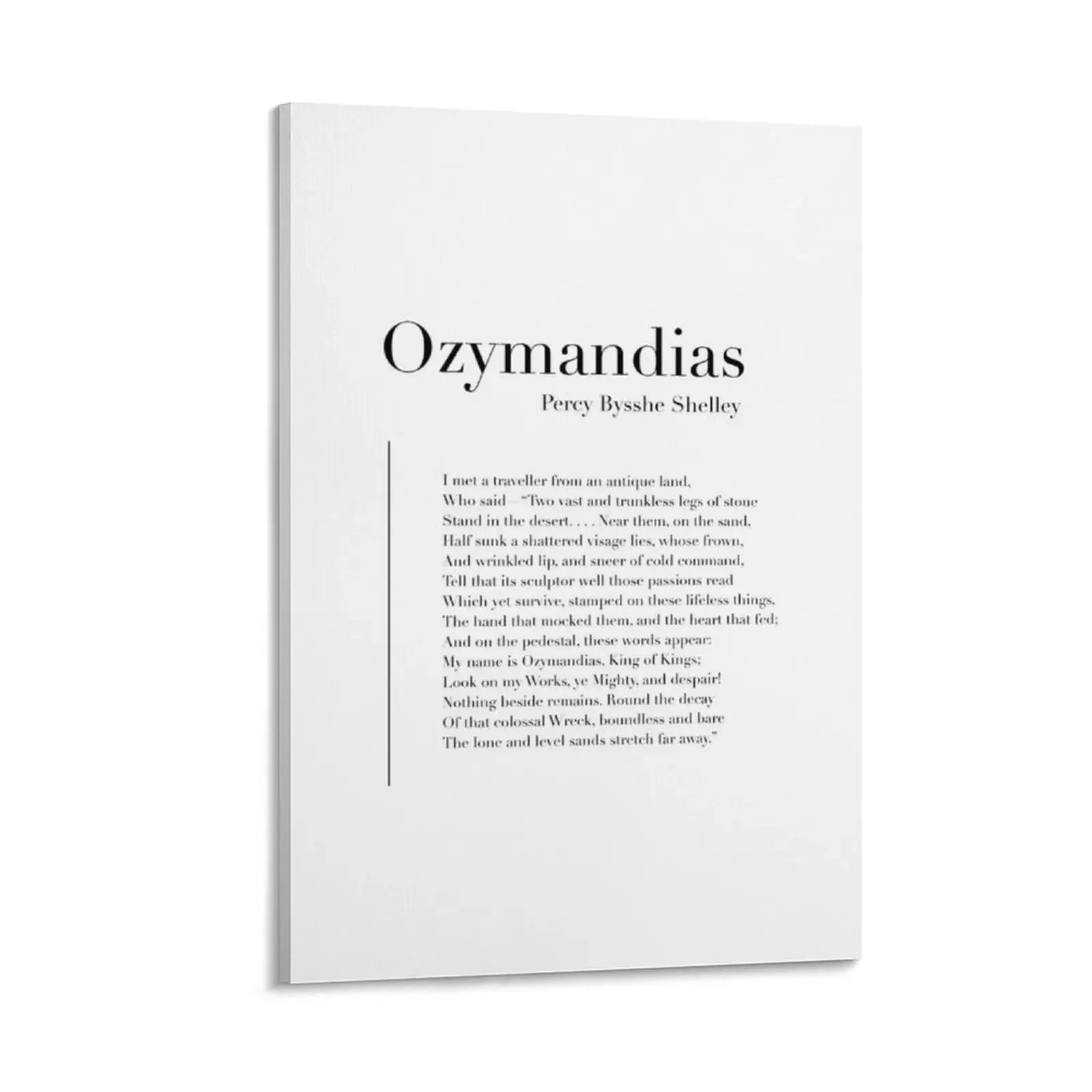 

Ozymandias by Percy Bysshe Shelley Canvas Painting decorative pictures for the room bedrooms decorations