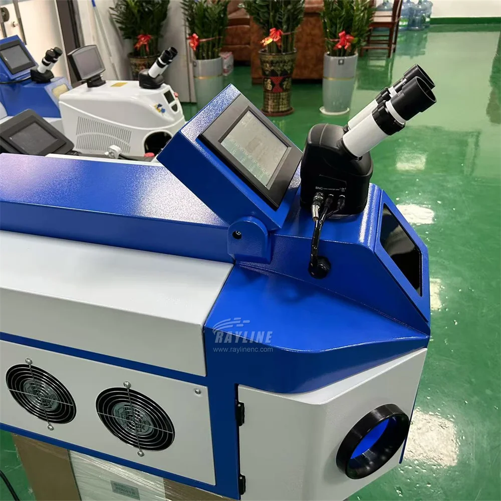 200W Desktop Laser Welding Machine for Jewelry With Microscope YAG Laser Soldering Welder for Gold Silver Dental Spot Welder