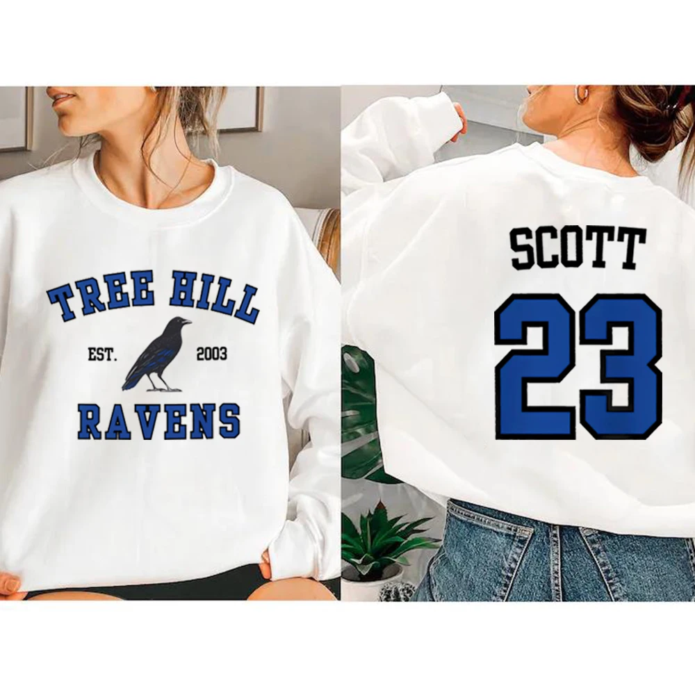 One Tree Hill Sweatshirt TREE HILL RAVENS Shirt Nathan Scott 23
