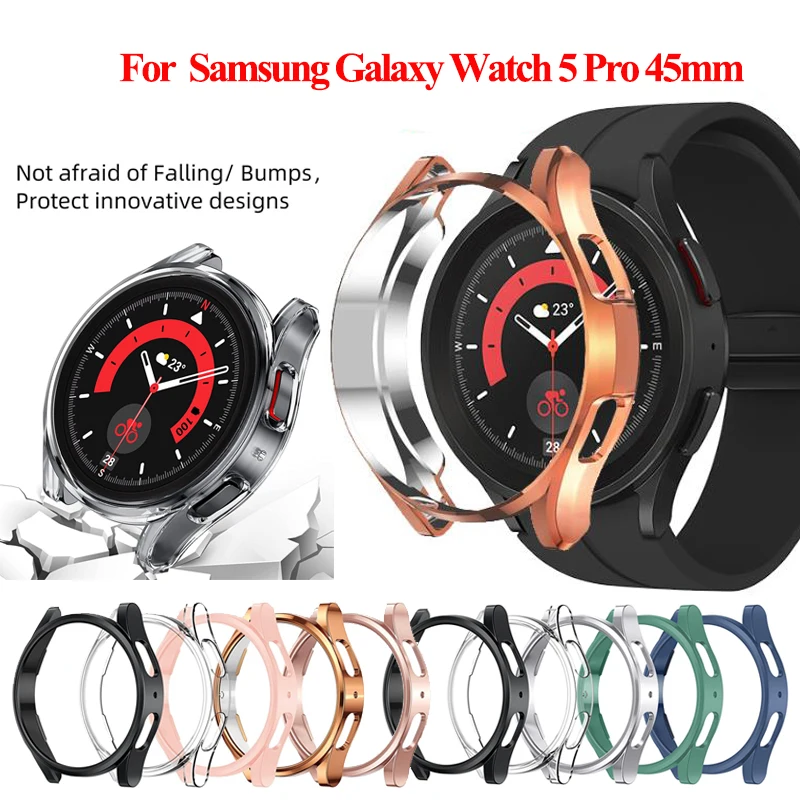 Custodia In Tpu Per Samsung Galaxy Watch 5 Pro 45Mm Protezione Dello Schermo Paraurti Per Samsung Watch 5 Pro Smartwatch Shell Accessori