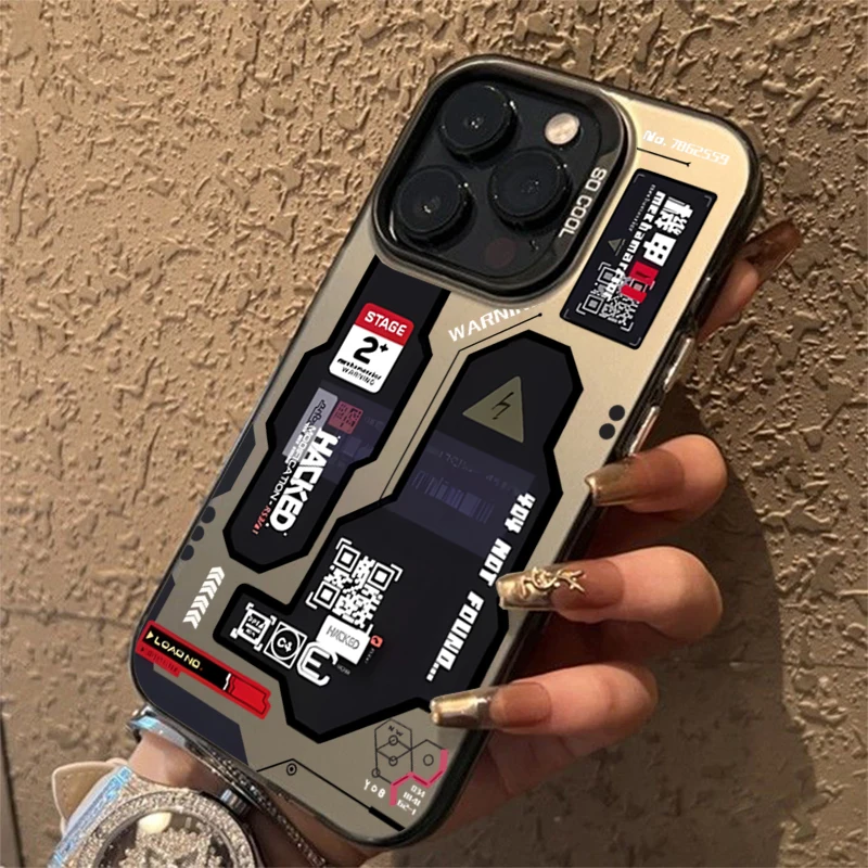 Graffiti Matte Mecha-Style Phone Case