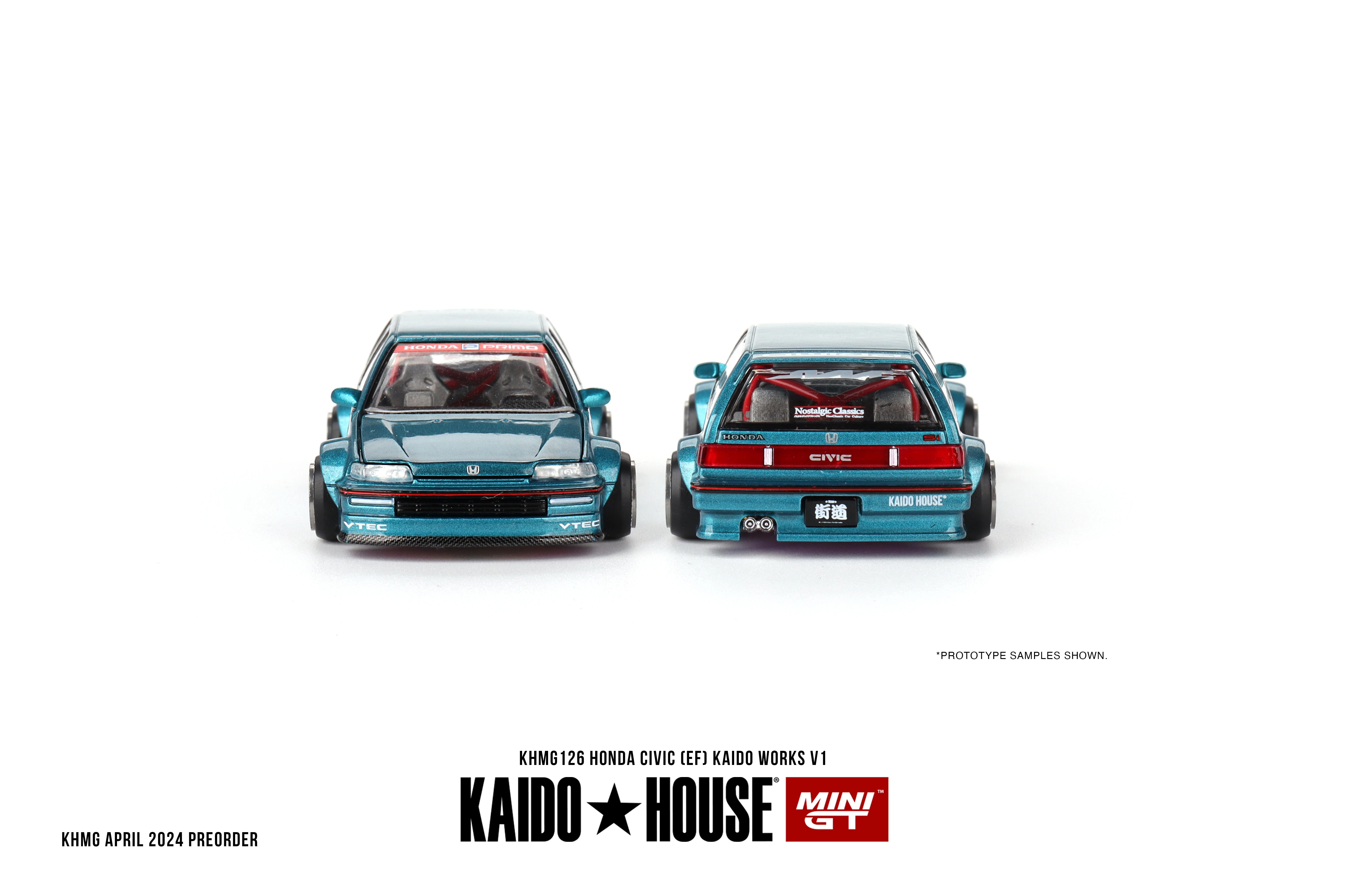 Kaido House + MINIGT Civic (EF) Kaido Works V1 KHMG126 Diecast Model Car 5