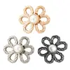 Reusable Metal Buttons Flower Combined Fastener Pants Pin Retractable Button Sewing-on Buckles Jeans Perfect Fit Reduce Waist 4