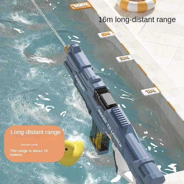 Children Toys Electric Water Gun High-Tech Beach High Pressure Large Capacity Outdoor Shooting Water Gun Pool Toy For Audlt 2