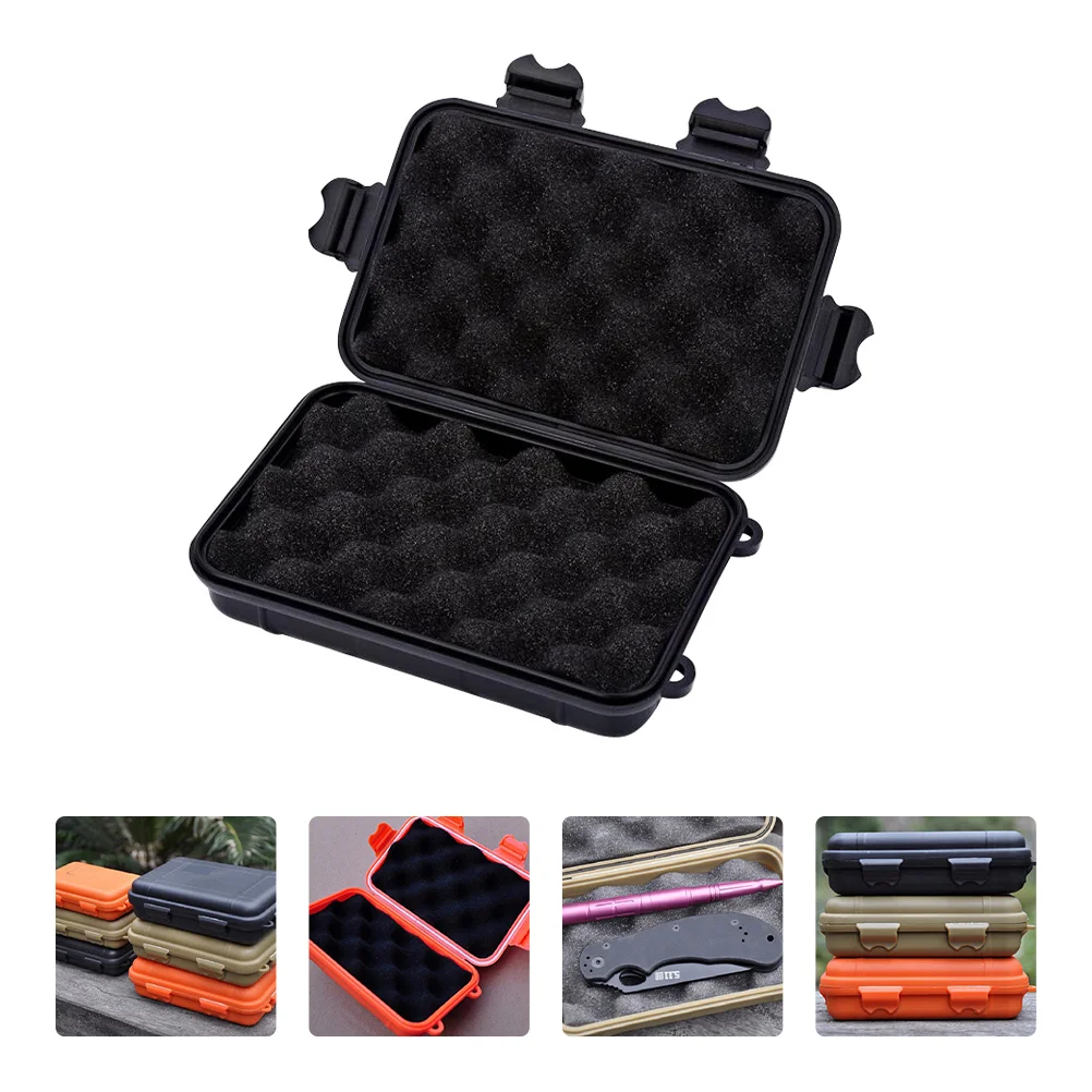 

2 PCS Survival Kit Wilderness Case Universal Container Outdoor Carrying Plastic