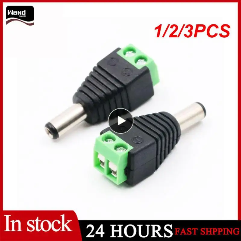 

1/2/3PCS Coax Cat5 To Bnc DC Power Male jack plug DC female Connector plug adapter Av BNC UTP for CCTV Camera Video Balun