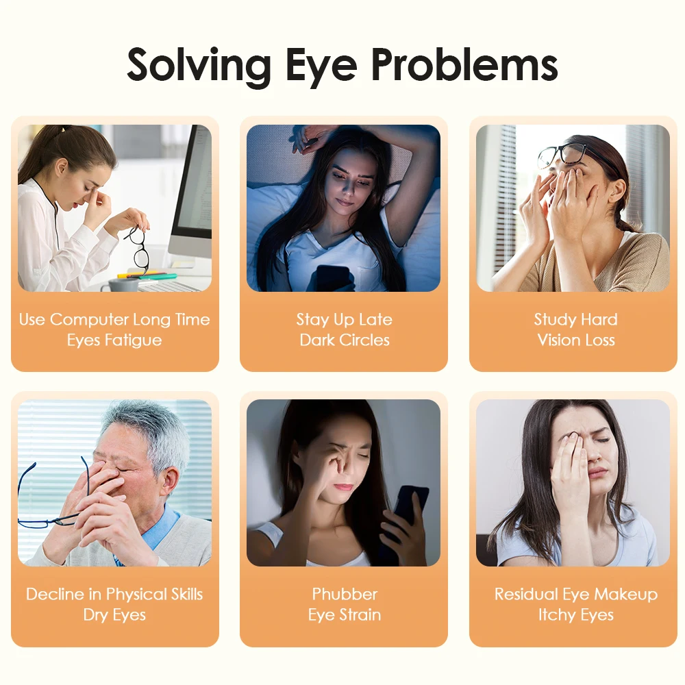 Electric Eye Massager with Vibration Eye Steamer Relieve Fatigue Dry Eyes Moisturizing Face Eye Massager Mist Nano Sprayer