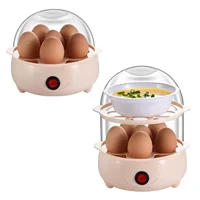 Cuiseur à œufs électrique multifonctionnel 160W 220V, 6 œufs/étage, pour œufs durs et pochés, machine à petit-déjeuner intelligente pour la cuisine domestique 3