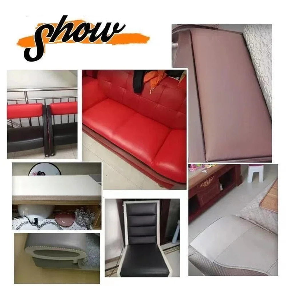 Self Adhesive Leather Repair Kit Patch Stick-on Leather PU Fabric Stickers Patches 50x137cm