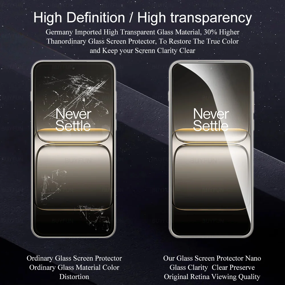 Premium Clear Screen Protector - 5 Pack, Tempered Glass, 6.83 inches