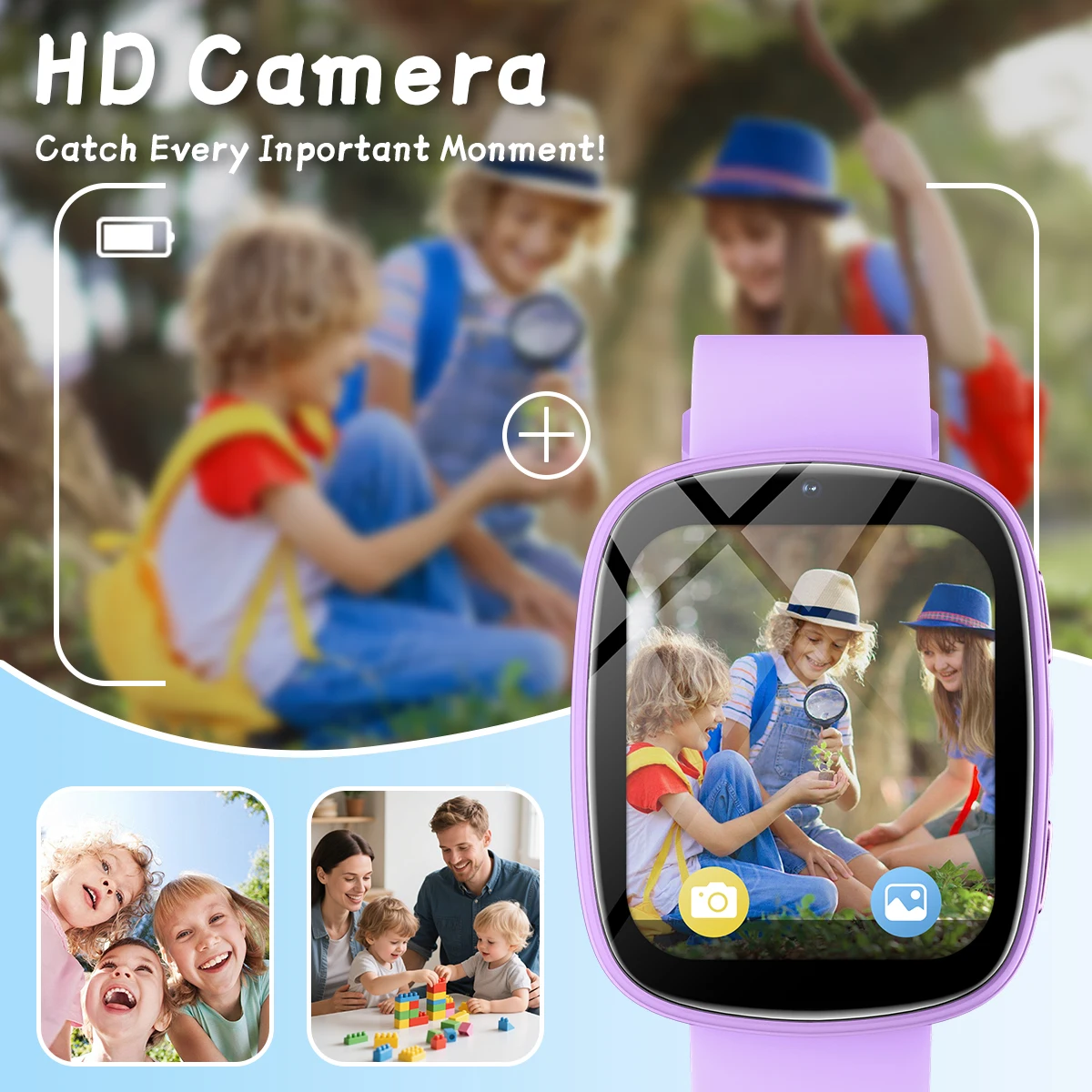 2026 New Smart Watch Kids1.83 Inch Display 22 Games Sleep Monitor Camera Alarm Clock Children Kids Smartwatch Boys Girls Gifts 3