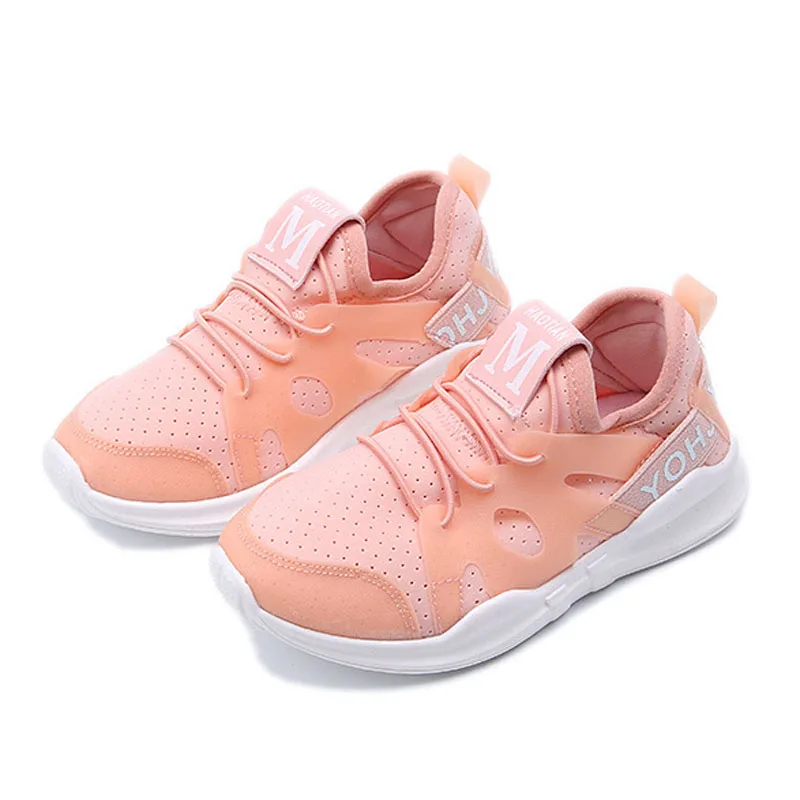 

Boys And Girls Running Shoes Children Breathable Sneakers Basket Footwear Kids Shoes Mesh Canvas Sports Shoes 3 Colors CSH928