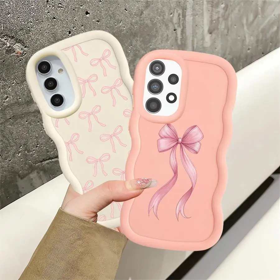 Chic Pink Bow Soft Phone Case Cover