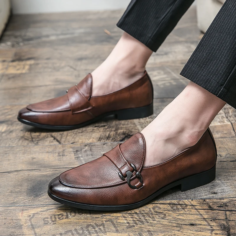 

shoes men fashion Leather brand 2023 new Loafers Men Luxury Rubber Casual Men Shoes breathabl Flats office Shoes Men