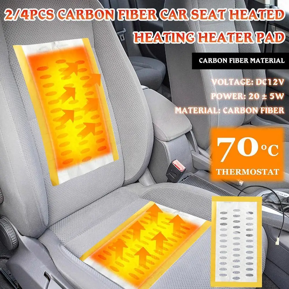 

Universal DC12V Alloy Wire Heated Seat Heater Pads Fast Heating Winter Warmer Seat Covers Set Fit For Car Seat Heater