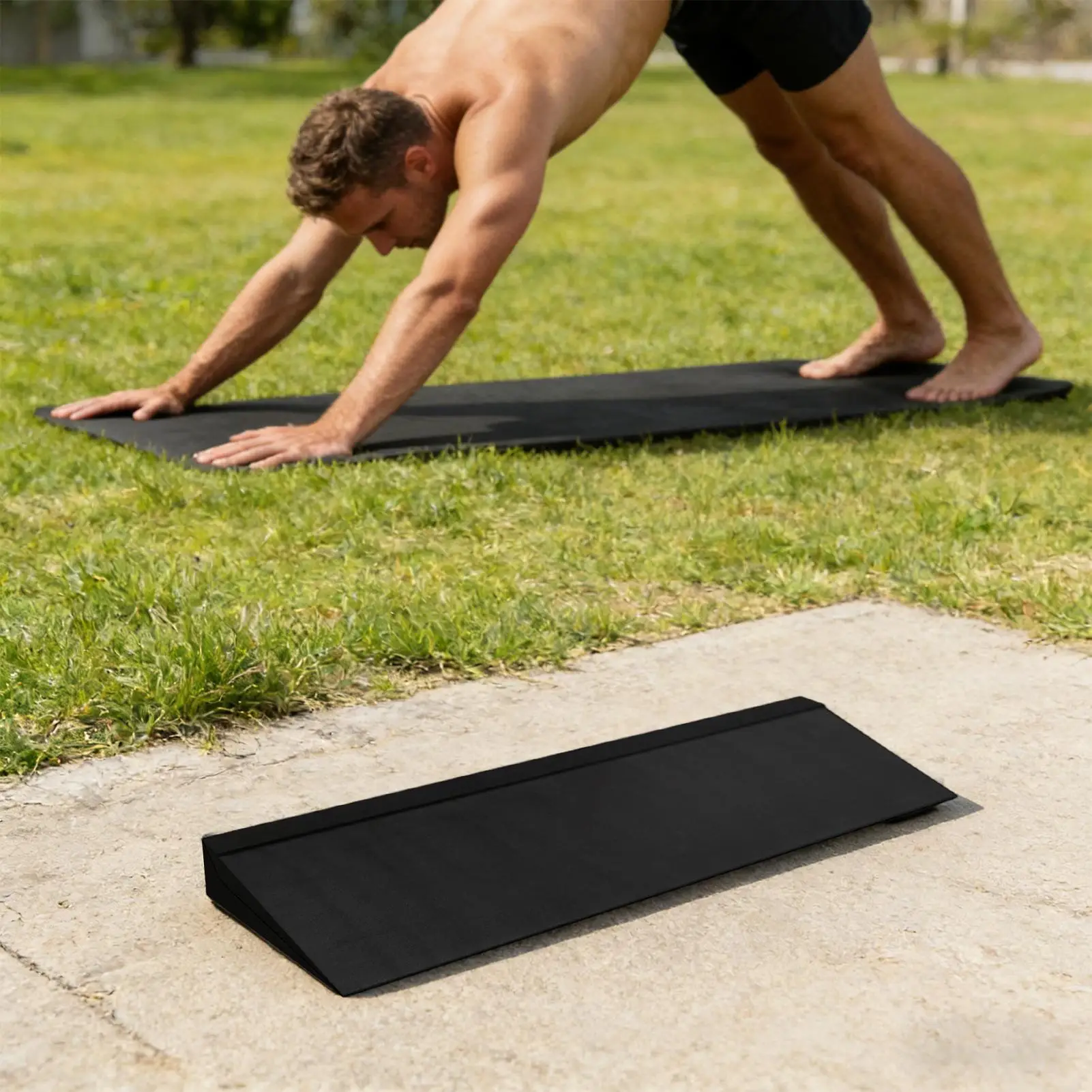 스쿼트용 힐 웨지 대형 전문 트레이닝 보드 성인용 홈짐 운동 피트니스용 경사 웨지