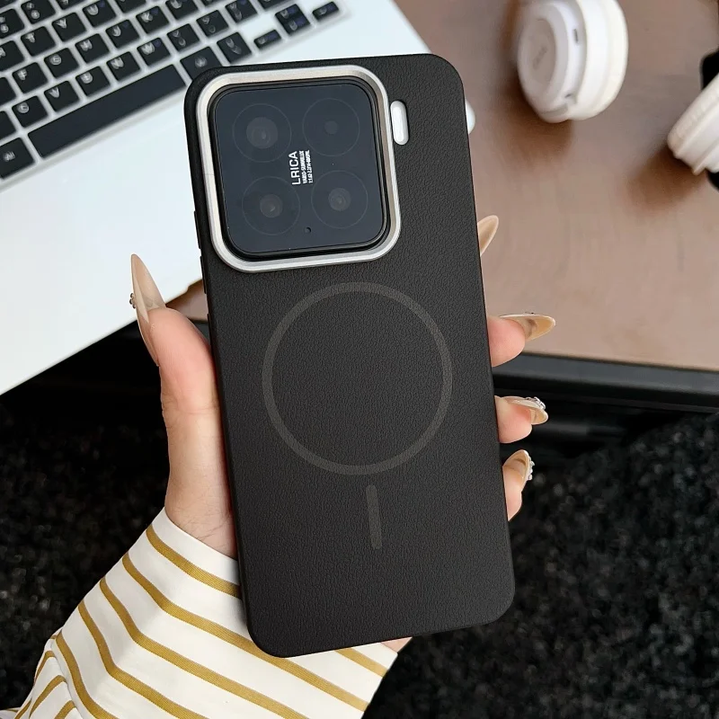 Slim Magnetic Leather Wireless Charging Shockproof Cover