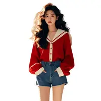 Chemise à manches longues pour femmes, vêtements coréens, chemisier tendance, tempérament, américains, mignon, mode, tout match, abonnés, printemps, automne 5