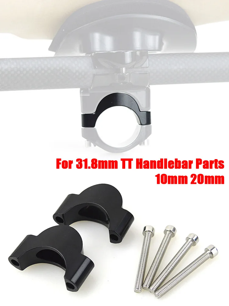 10/20mm Road Bicycle Riser Spacer Clamp Aluminum Rest Bar Rising Spacer Plate For TT Handlebar Parts 31.8mm Bicycle Handlebar