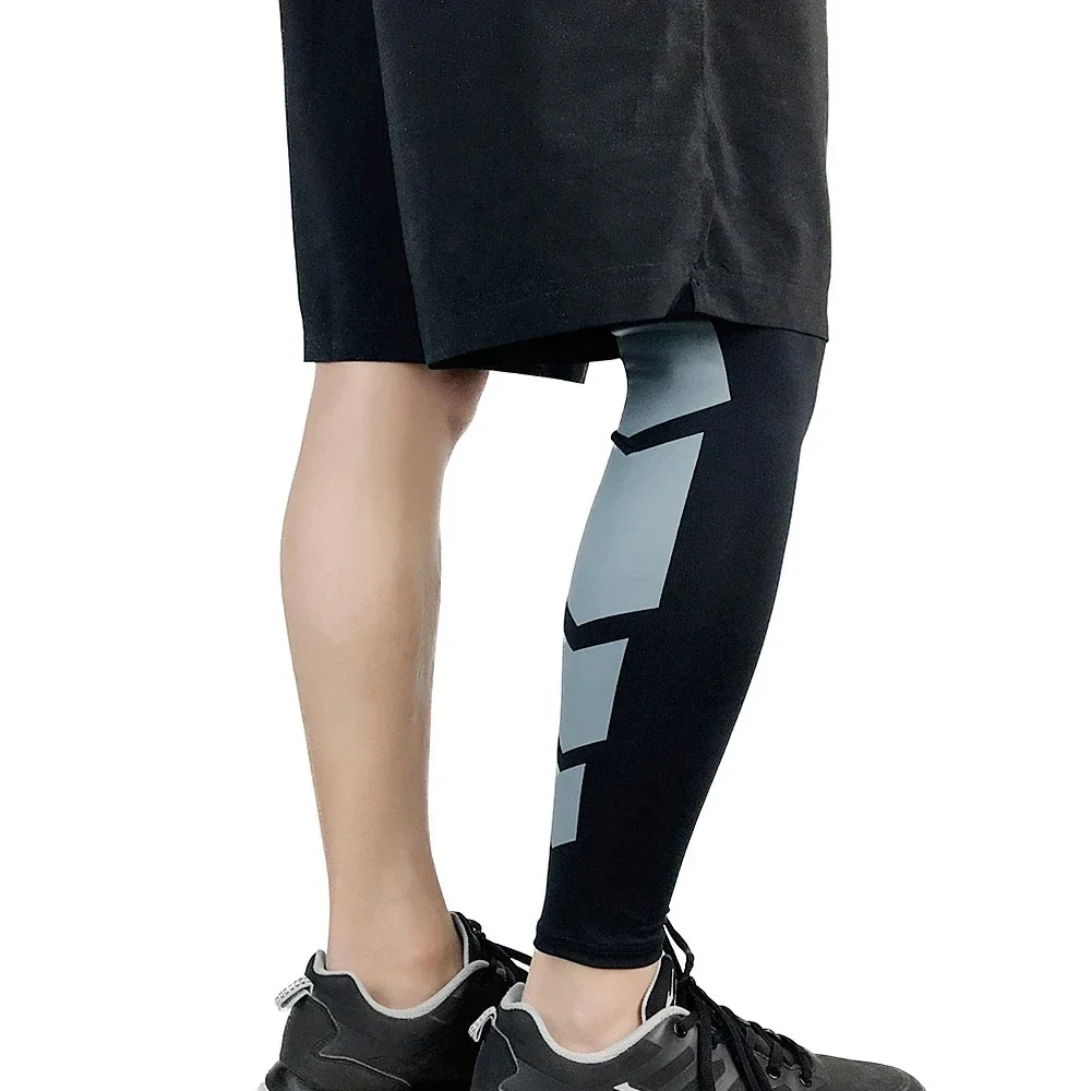 1Pcs Full Length Leg Compression Sleeves Basketball Knee Brace Thigh Support and Protect Calf for Meniscus Tear Women & Men