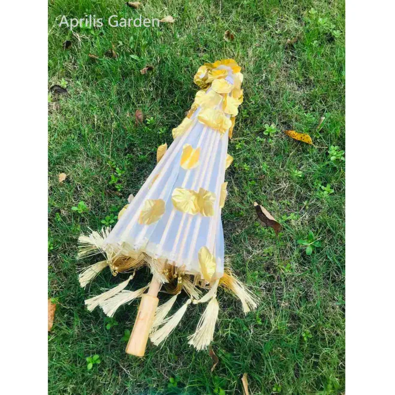 Umbrella Chinese Japan Yarn Oiled Paper Silk Cloth Costume Ancient Chinese Princess Drama White Craft Cosplay folding umbrella automatic umbrella sun umbrella umbrella hat capsule umbrella lace umbrella
