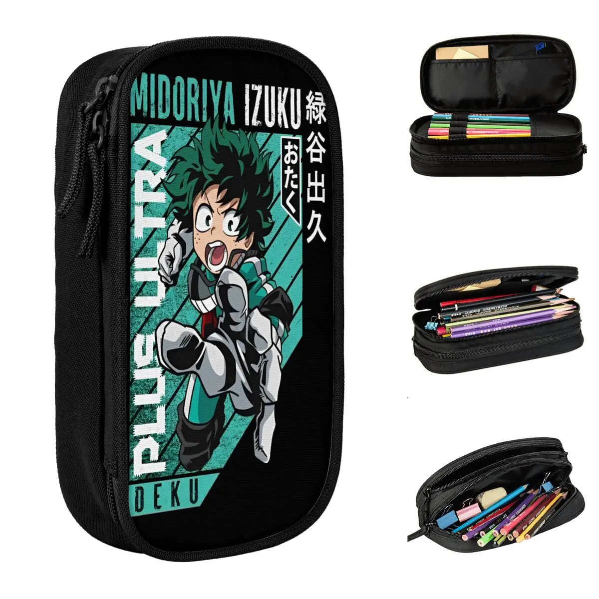 Pencil Cases Pen Holder School Gift Stationery for My Hero Academia Deku