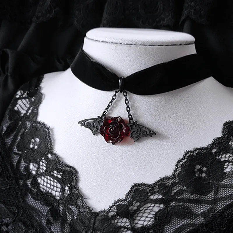 Brand New Black Velvet Collar, Gothic 