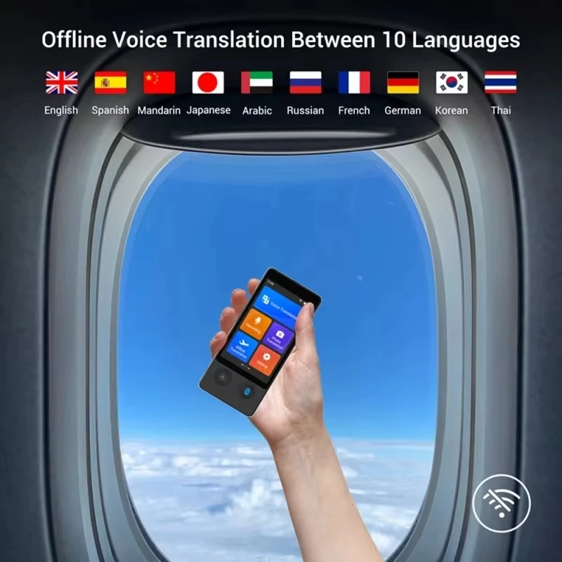 W12 Voice Translator 144 Language 3.7Inch Intelligent Real-time Translation Text Photo Translator Simultaneous Interpretation