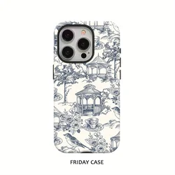 Luxury Vintage Fashion Pattern Double - Layer Back Cover Phone Case - iPhone XSMax (FLR - 298DFLR1A65)