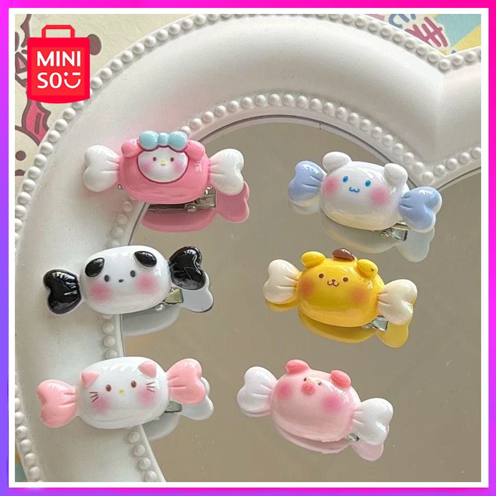 

Miniso Sanrio Pochacco Cute Candy Hair Clips Women Sweet Cute Y2K Kawaii Anime Mini Cartoon Headwear Birthday Surprise Gift