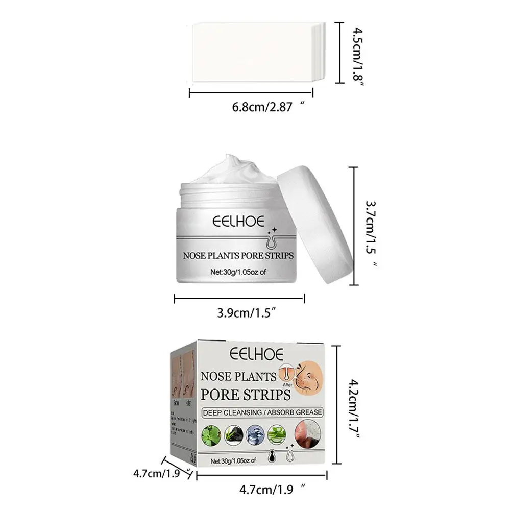LANBENA New Style Blackhead Remover Nose Mask Pore Strip Black Mask Peeling Acne Treatment Black Deep Cleansing Hudpleje Korea_voghion.com
