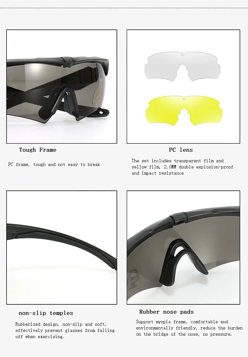 Myopia hyperopia Polarized Sports Men Road Cycling Sunglasses Motocycle Bike Bicycle Riding Protection Night Vision 3 Lens suit