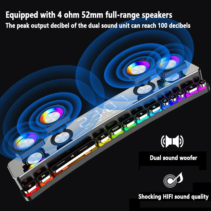 SOAIY SH39 LED Wireless Game Bluetooth 