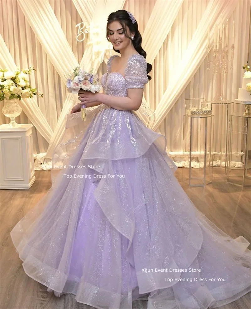 Lavender Quinceanera Dresses 3D Flowers Beaded Sweet 15 16 Prom Party Ball  Gowns | eBay