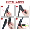 1/2/3/4/6PCS Car Wiper For Benz A Class W169 2004-2012 Front Rear Wiper Blades Brushes Auto Accessories 2008 2009 2010 2011 2012 4