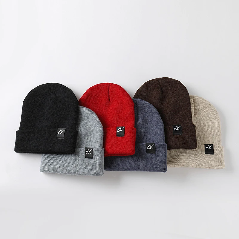 

Зимняя Шапка-бини для мужчин и женщин, сезон осень 2022, Повседневная вязаная шапка, модные шапочки в стиле хип-хоп, облегающие шапки, уличная теплая шерстяная шапка