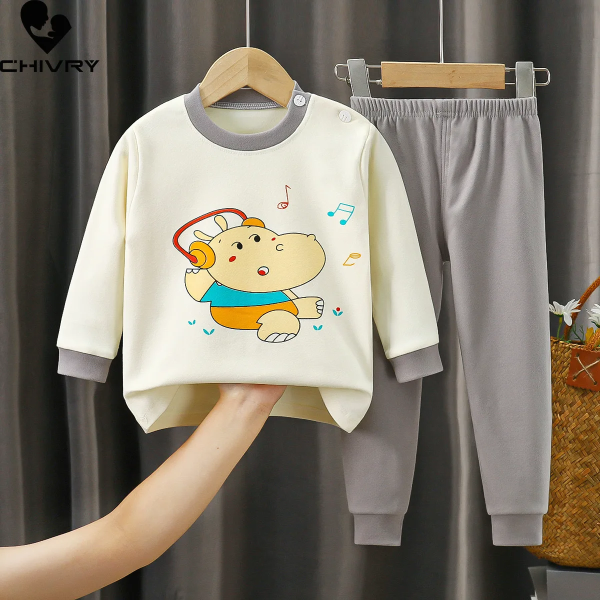 Рисунок 4 - Осенне-зимняя теплая Пижама для мальчиков и девочек