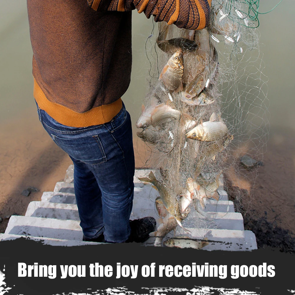 Three Layer Outdoor Fishing Net Fish Trap Network Monofilament Gill Net Crucian Outdoor Carp Fishing Tackle Accessories