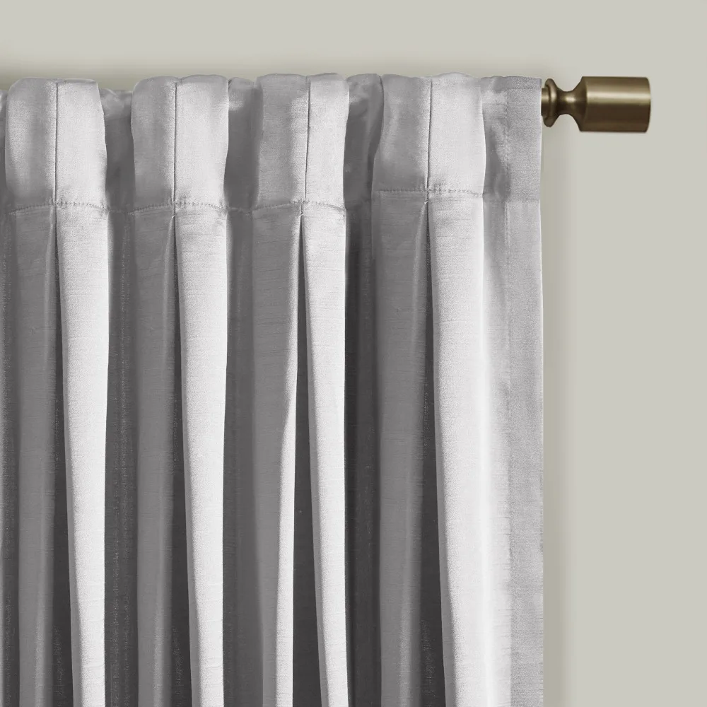 Pleat Curtain Panel with Tieback - Single Panel for Window Décor 2